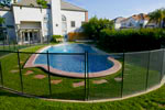 Click on the picture for a larger image of the Removable Safety Fence Installation example.